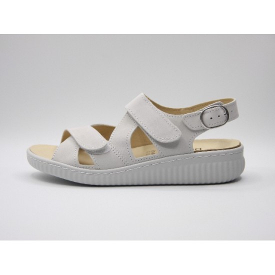 Sandalia BELVIDA 47007 gris perla