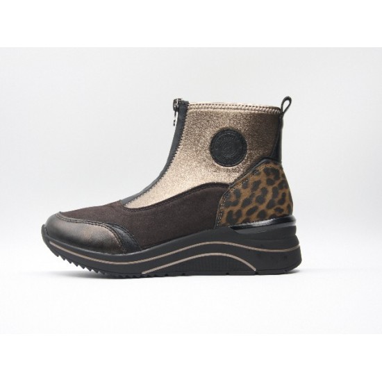 Botín RIEKER DOT78 marrón